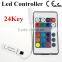 factory price high quality mini rf 24 key rgb controller