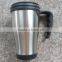 450ML Double Wall Insulated Plastic Coffee Mugs With Handles