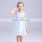 Double chiffon vivi girls clothing spring 2016 with waistbelt