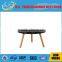 2016 modern design new round mdf center table with solid wood legs coffee table CW3078#
