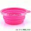 Wholesale 6 Colors Pet Product FoldING Portable Dog Bowl