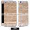 Glossy surface sticker for iphone 6 wood grain skin sticker decal