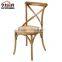 x chair, rattan seat cross back chair, birch wood cross back chair