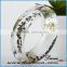 fashion Real dry flower souvenir bracelet acrylic clear bangles for girls