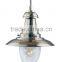 Value by Fisherman Single Pendant Light With seeded glass