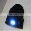 New fashion custom warm beanies crochet hats knitted caps with LED Lights