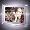 Hot cakes clear acrylic led frames edge lit wall mounted sign