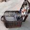 rattan wicker picnic basket