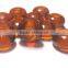 AAA Hessonite Color Quartz Stylist Roundel Big Hole Beads