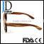 2016 CE approved New Custom fashion style Zebra Wood Sunglasses