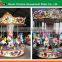 Kiddie game mini merry go round, 9 seats mini carousel for sale