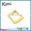 Handbag zinc alloy gold rectangle metal ring for purse