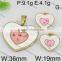 Hot selling heart style gold color jewelry set from china suppliers jewelry