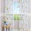 Flower design embroidery, yarn dyed polycotton curtain manufacturer for wholesale