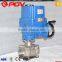 3 pieces thread connection explosion-proof stainless steel motorized ball valve