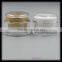 acrylic cosmetic round double wall cream empty gold cream jar 50g plastic cosmetic jar 100g