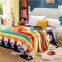 Heart Design Warm Bed Printed Flannel Blanket China Factory