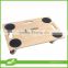 350kg loading capacity bamboo home trolley with braking