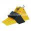 plastic wheel chock with metal part