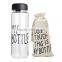 PC decorative bpa free plastic lemon juice cup with bags