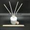 outside matte white reed diffuser glass diffuser jar with rattan sticks and stopper