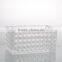 29.8/25/20cm length clear dot home decor sqnare vase