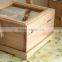 portable natural wooden tea box