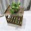 Wood shelf for flowers