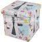 Beautiful Design Printing Shoes Storage Foot Stool For Cloakroom