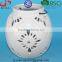 BSCI Audit Factory white Tea Light Lantern with Metal Handle, ceramic round lantern
