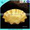 Popular acrylic golden fruit dish fruit plates