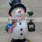 New Design Resin Christmas Snowman Ornament Wholesale
