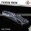 New Folding Knife Stonewash Blade Outdoor Survival Tools Camping Knife G10 Handle