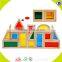 Wholesale hottest wooden baby building blocks toy colorful wooden building blocks toy for practical ability W13A055