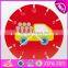 2017 New design cartoon wall decoration wooden kids room clock for sale W09D024