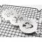 OEM Cheap 3 in 1 stainless steel coffee stencil cupcake cookie stencils as seen on tv