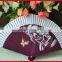 Japanese lady silk bamboo fan