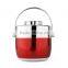 Insulated takeaway hot food container metal food box
