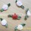 MSD wholesale ribbon flower for socks decorations,mini handmade ribbon flower