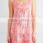 Pretty Boho Crochet-Trimmed Mexican Embroidered Semi-sheer Voile Beach Mini Dress Names Of Girls Dresses HSD5890