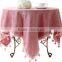 European high-grade garden style cotton round tablecloth / table cloth tablecloths round table