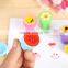 60pcs Cute Stamp Cartoon Smile Face Rubber Stamps Set Plastic Rubber Self Inking Stampers Scrapbooking Toys Gifts for kids