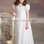 Hot selling White 1-6 Years Old Baby girls Summer Long Dress