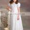 Hot Selling White 1-6 Years Old Baby Girls Summer Long Dress