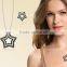 Silver Plated with CZ Studded Star shape Fashion Pendantset