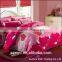Summer style cotton bedding set / twin Full Queen size duvet cover set / reactive printed bed linen flat sheet bedclothes
