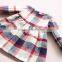 Latest plaid dress children frocks designs for winter children girl dress