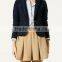 Yellow military school uniform skirts for hot sale