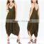 New arrival spaghetti straps festival season harem jumpsuit clothes women
