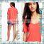 Casual Wear Girl's Orange Super Open O Neck Cotton T-Shirts